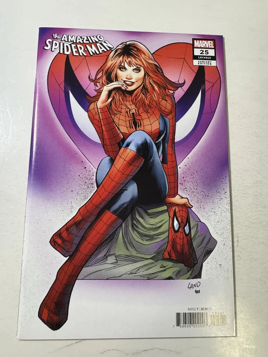 AMAZING SPIDER-MAN #25 Vol 6 NM Greg Land Variant
