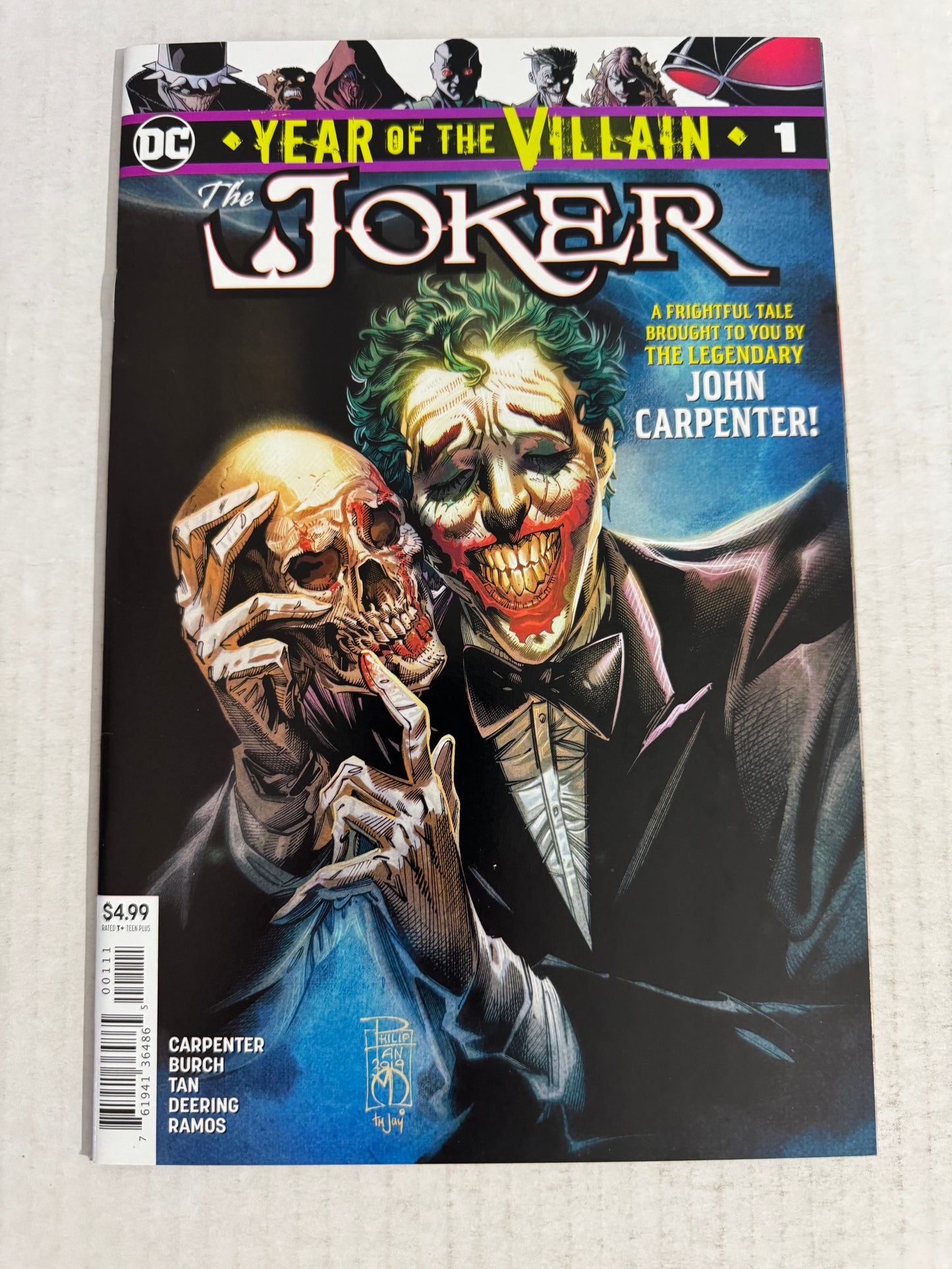 YEAR OF THE VILLAIN THE JOKER #1 NM Philip Tan Cover