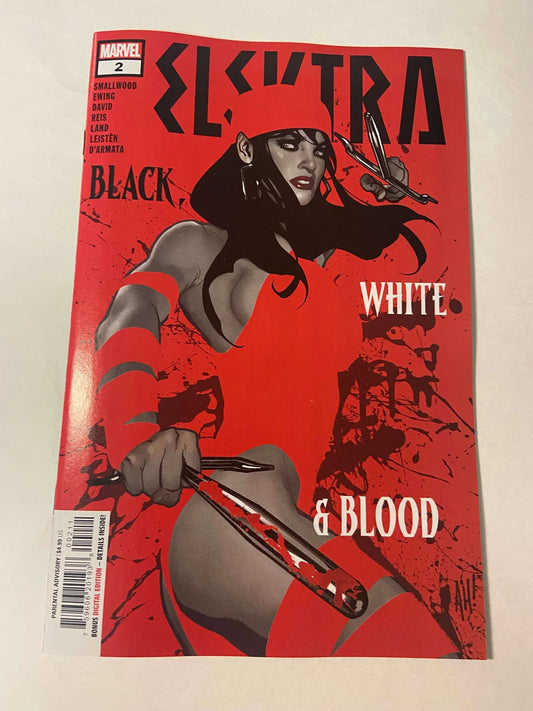 ELEKTRA Black White & Blood #2 NM Adam Hughes Cover