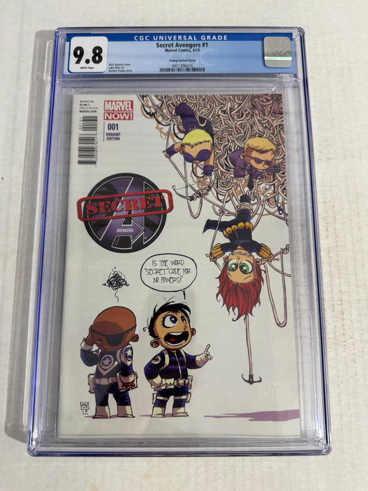 SECRET AVENGERS #1 9.8 CGC Skottie Young Variant