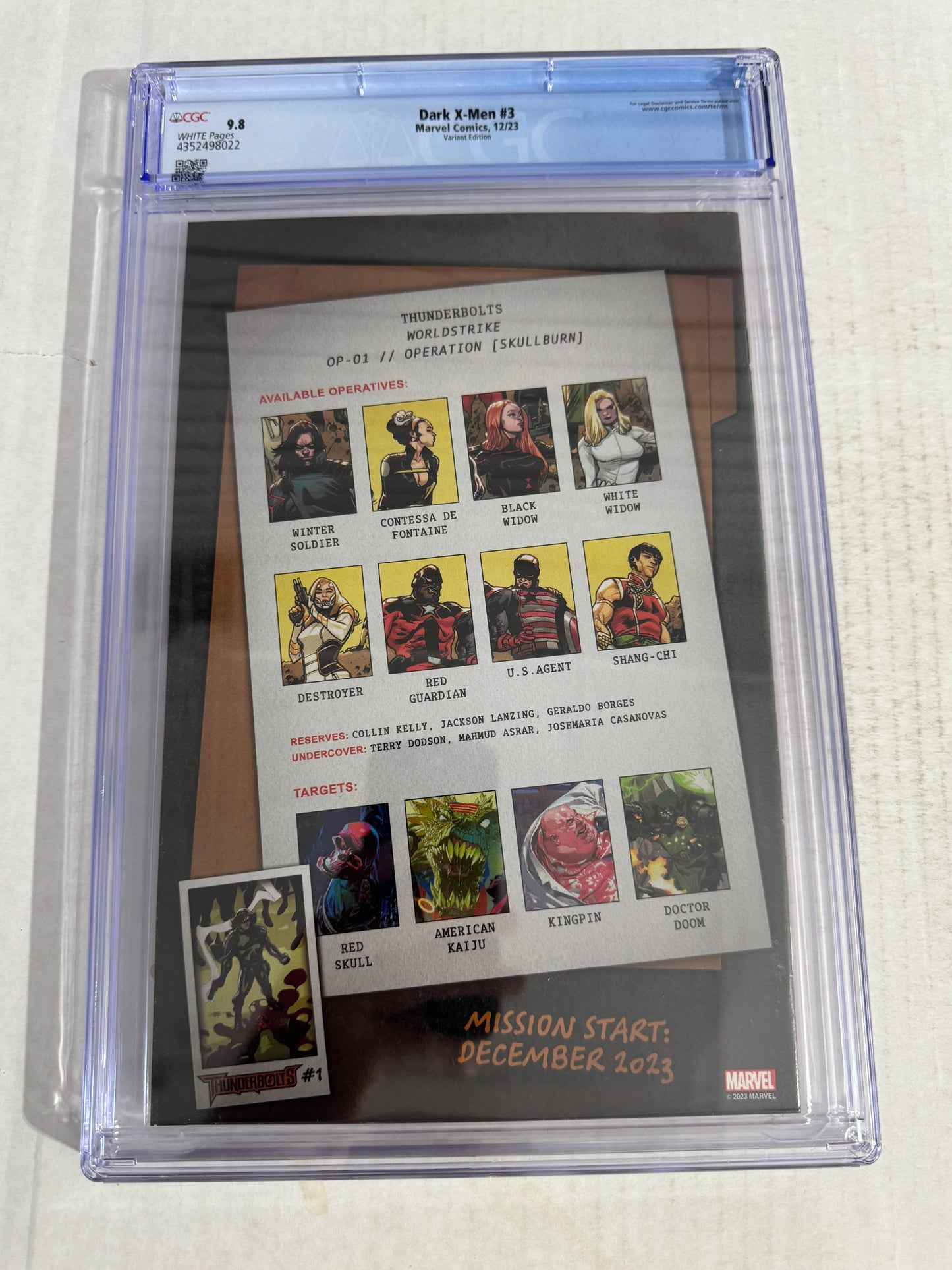 DARK X-MEN #1 9.8 CGC Skottie Young Variant
