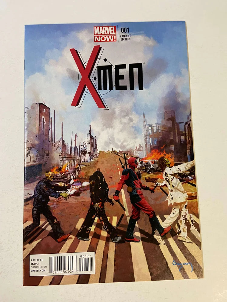 X-MEN #1 Vol 3 NM Arthur Suydam The Beatles Abbey Road Homage Zombie VARIANT