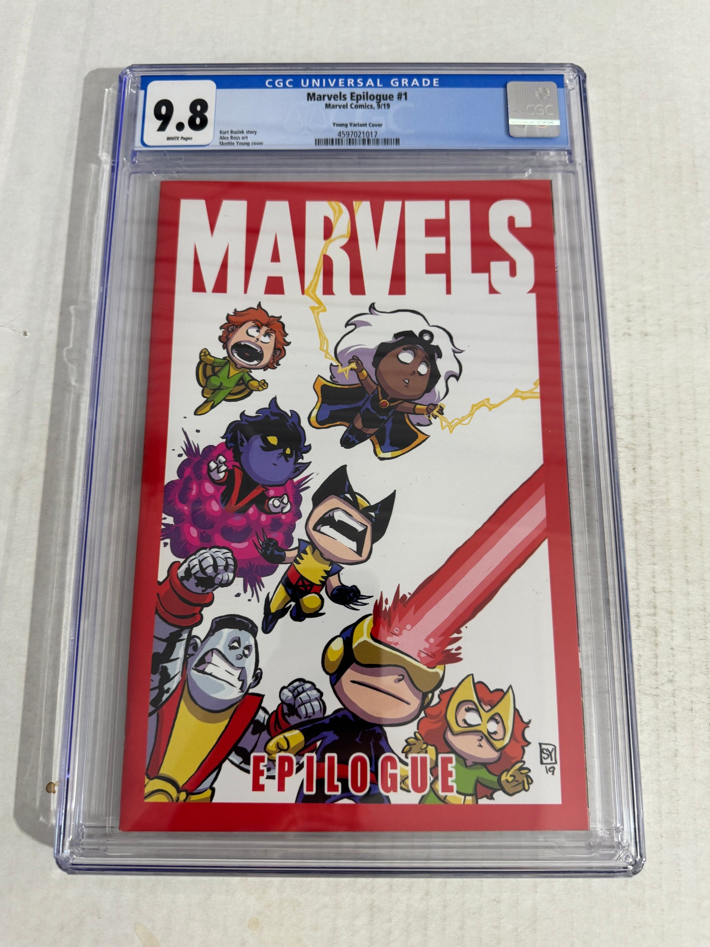 MARVELS EPILOGUE #1 9.8 CGC Skottie Young Variant