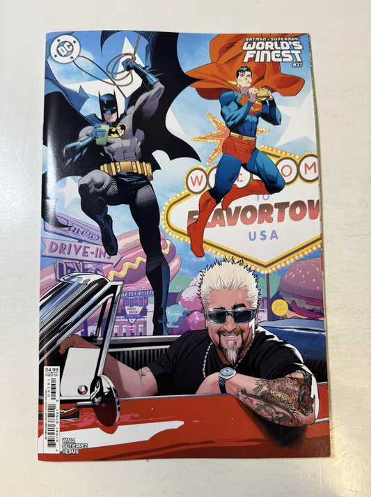 BATMAN SUPERMAN WORLD'S FINEST #37 NM Dan Mora Guy Fieri Variant