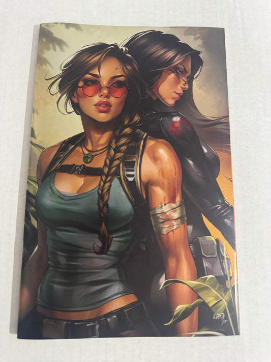 GI JOE TOMB RAIDER #1 NM NYCC Foil Virgin Katya Sinyukhina Variant LTD 750