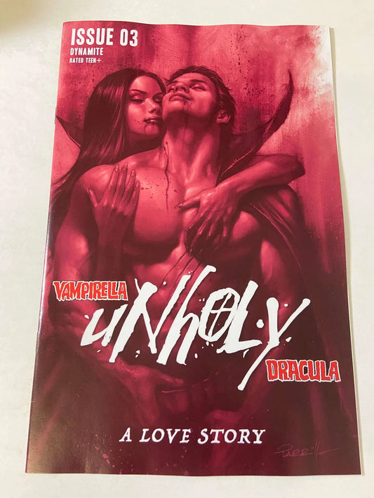 VAMPIRELLA DRACULA UNHOLY #3 NM 1:10 Red Tint Lucio Parrillo Variant