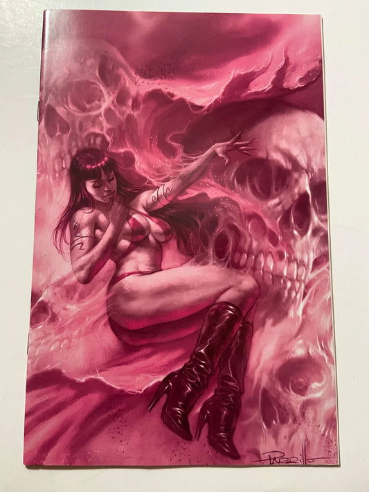 VAMPIRELLA #12 Vol 5 VF 1:21 Virgin Red Tint Lucio Parrillo Variant