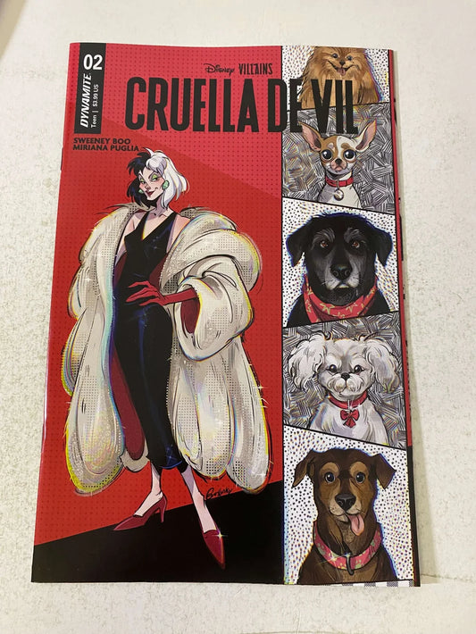DISNEY VILLAINS : CRUELLA DE VIL #2 NM Lusky C Variant