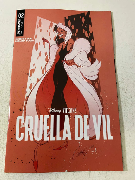 DISNEY VILLAINS : CRUELLA DE VIL #2 NM J Scott Campbell Variant