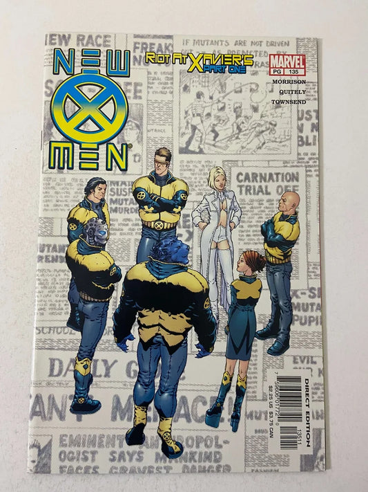 NEW X-MEN #133 NM Frank Quitely Cover