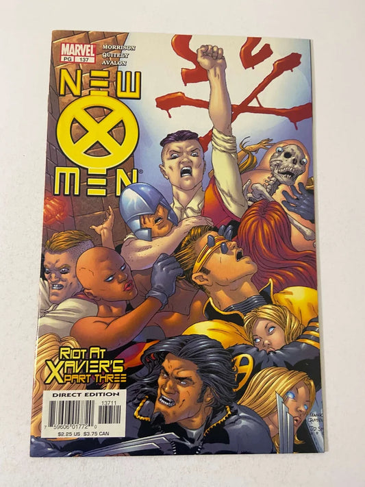 NEW X-MEN #137 NM- Frank Quitely Cover