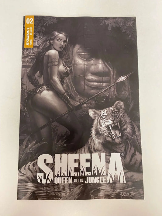 SHEENA QUEEN OF THE JUNGLE #2 NM 1:25 Lucio Parrillo B/W Variant