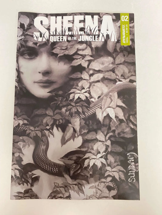 SHEENA QUEEN OF THE JUNGLE #2 NM 1:30 Arthur Suydam B/W Variant