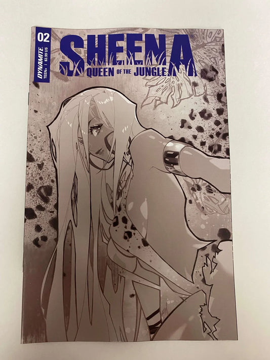SHEENA QUEEN OF THE JUNGLE #2 NM 1:20 Rose Besch B/W Variant
