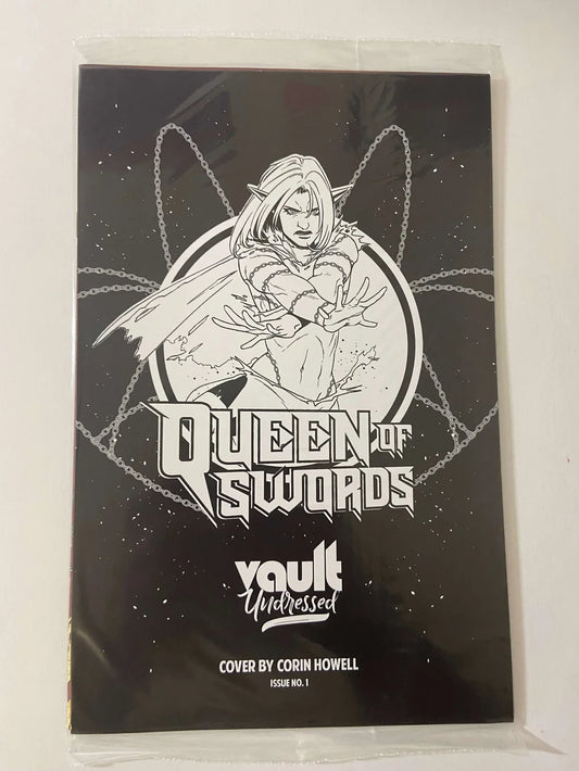QUEEN OF SWORDS #1 NM Colin Howell Undressed Variant Sealed ( Barbaric Spin-Off )