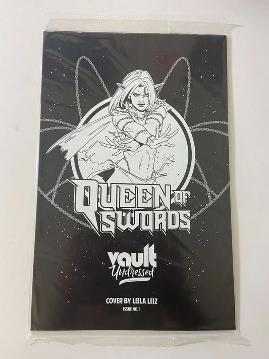 QUEEN OF SWORDS #1 NM Leila Leiz Undressed Variant Sealed ( Barbaric Spin-Off )