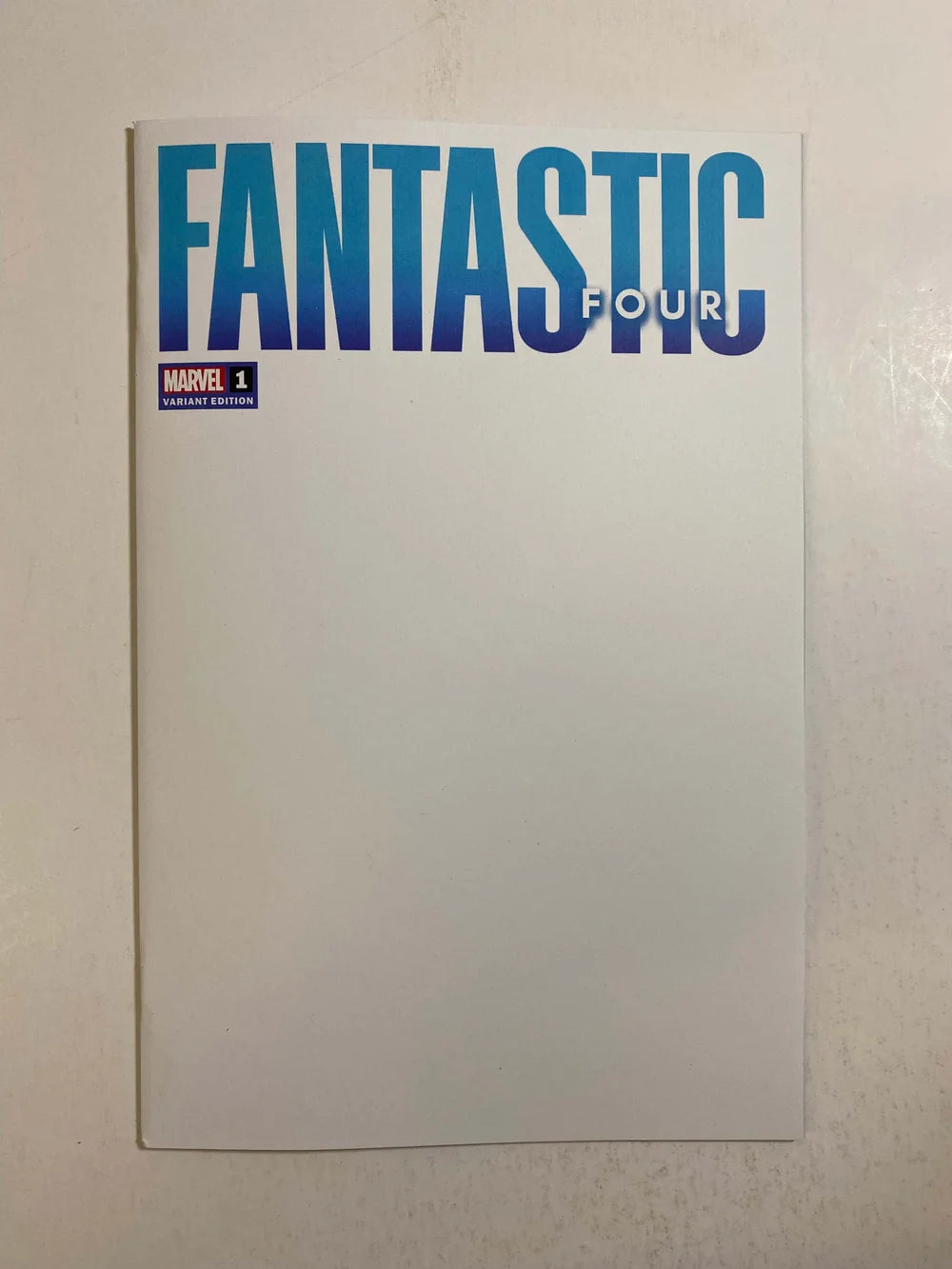 FANTASTIC FOUR #1 Vol 7 NM  Blank Variant