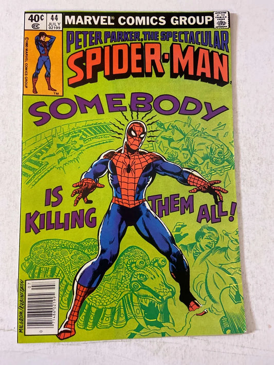 SPECTACULAR SPIDER-MAN #44 VF+ NEWSSTAND