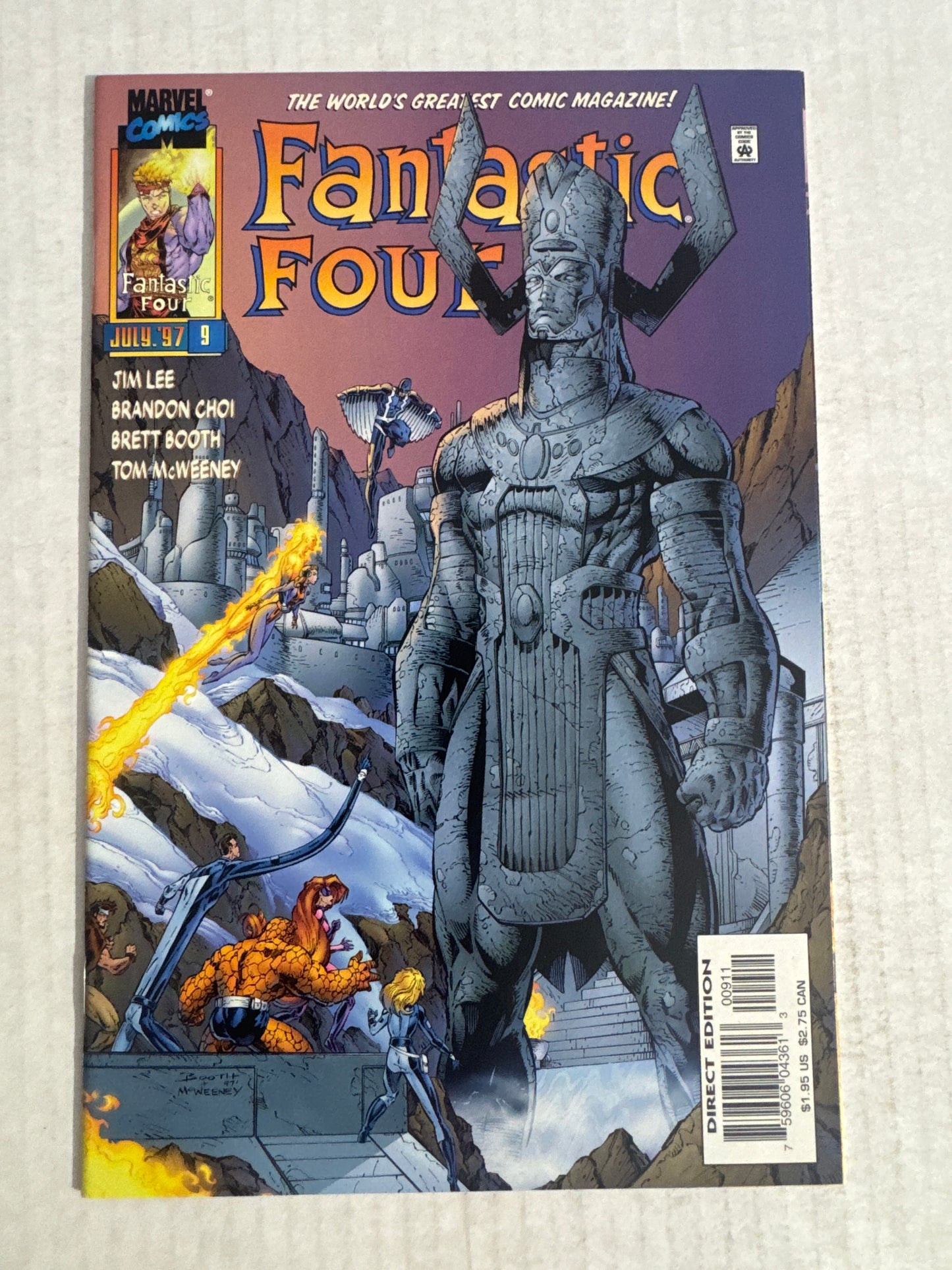 FANTASTIC FOUR #9 Vol 2 Jim Lee Cover