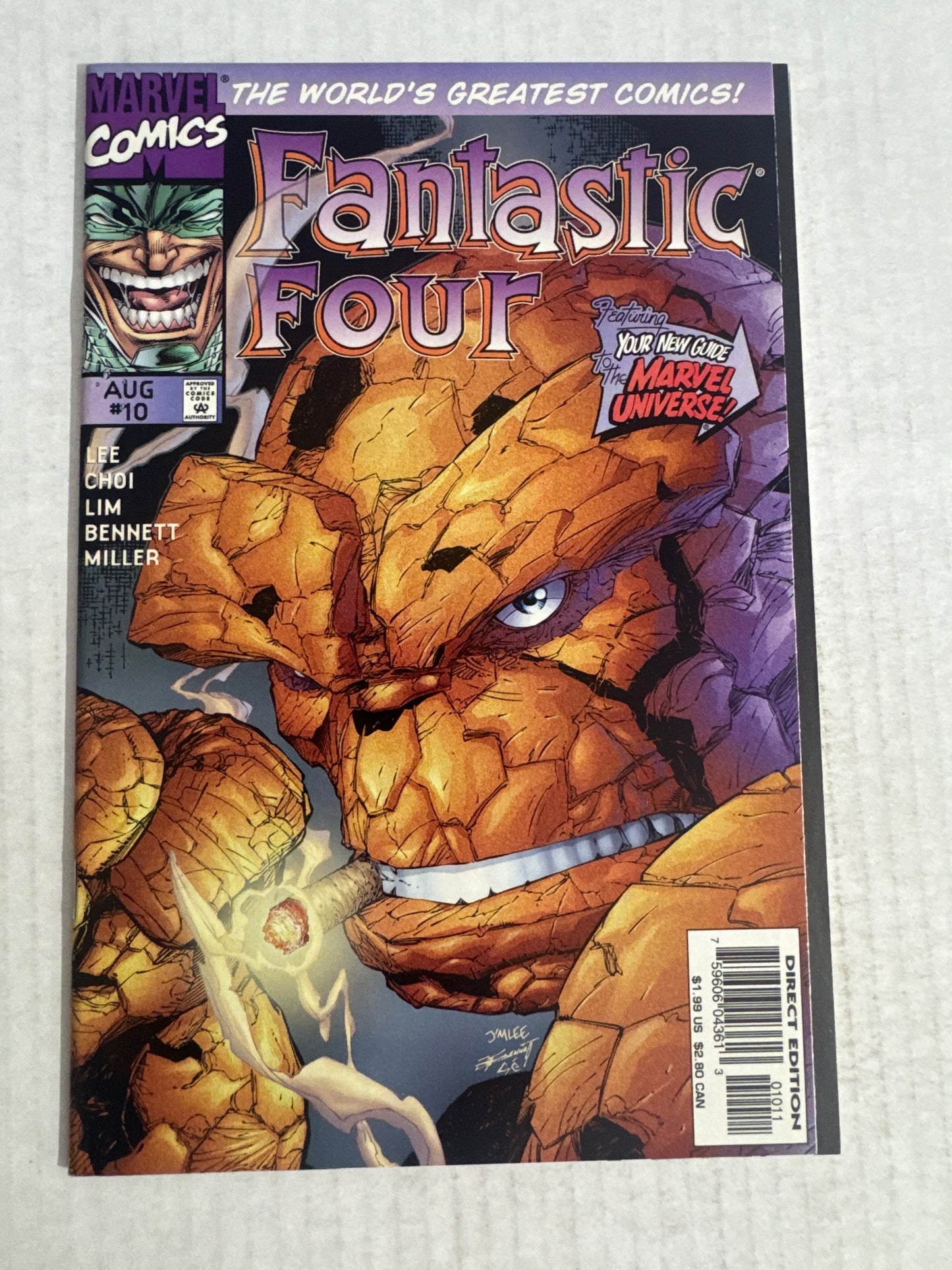 FANTASTIC FOUR #10 Vol 2 Jim Lee Cover
