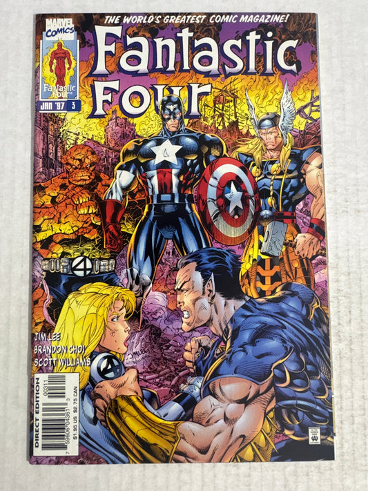 FANTASTIC FOUR #3 Vol 2 NM Jim Lee Cover