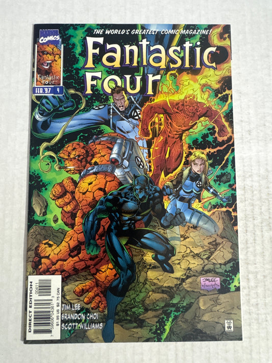FANTASTIC FOUR #4 Vol 2 NM Jim Lee Cover