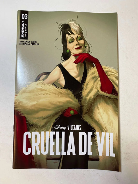 DISNEY VILLAINS : CRUELLA DE VIL #3 NM Sway B Variant