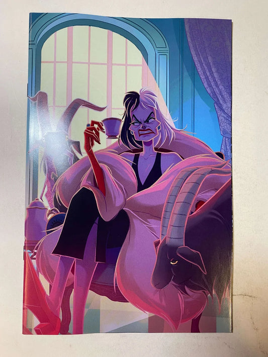 DISNEY VILLAINS : CRUELLA DE VIL #3 NM 1:10 Virgin Sweeney Boo Variant