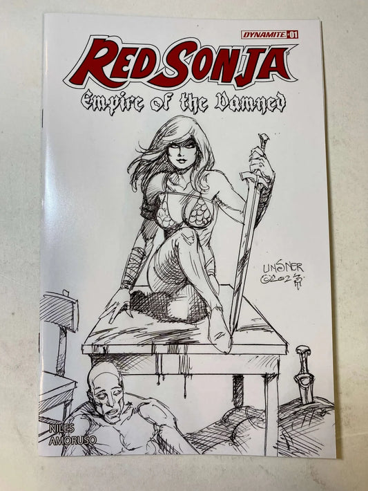RED SONJA Empire of The Damned #1 NM  1:20 Joseph Michael Linsner Sketch Variant