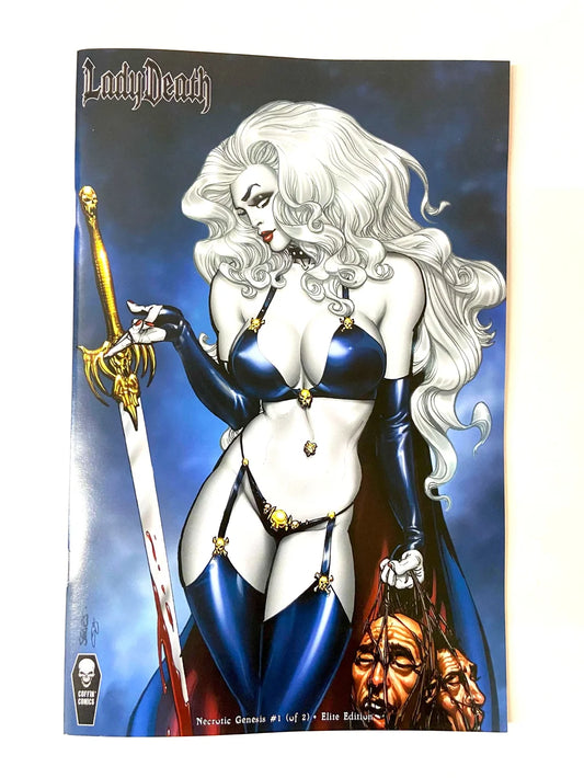 LADY DEATH Necrotic Genesis #1 NM 1:10 Bart Sears Elite Edition Variant