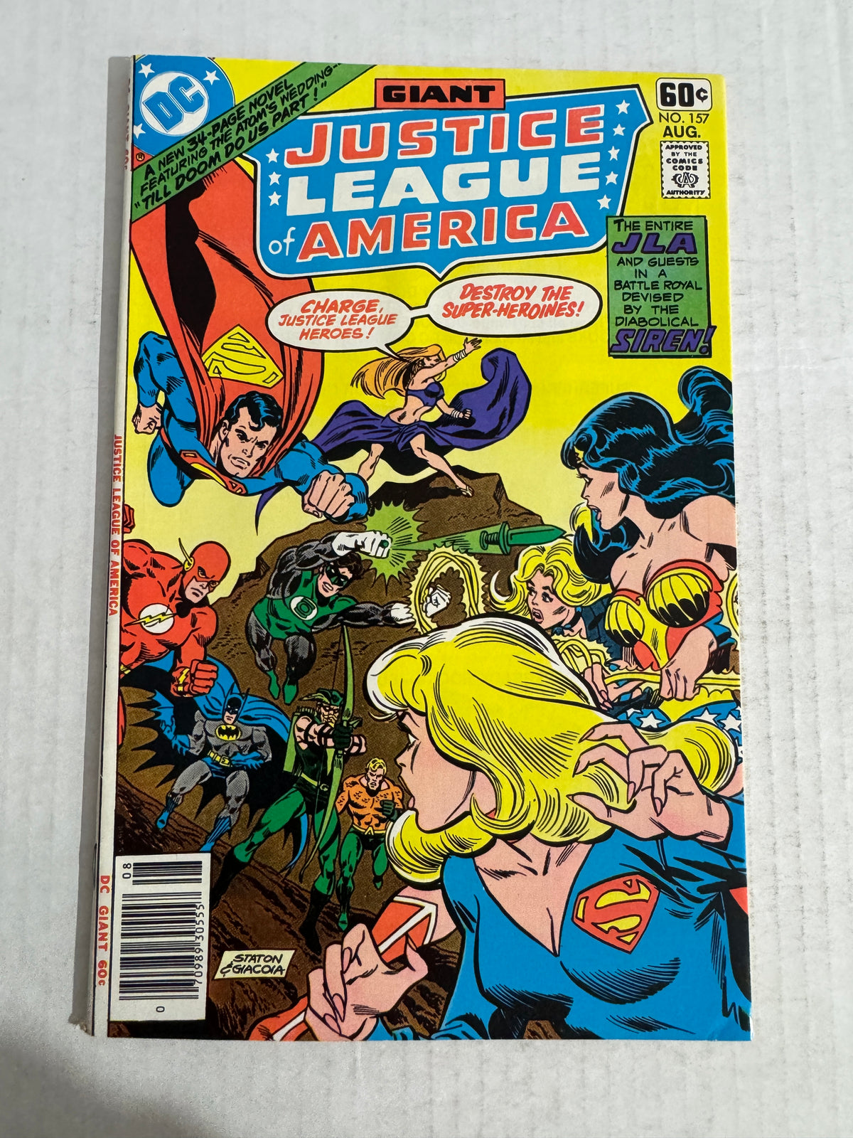JUSTICE LEAGUE OF AMERICA #157 VF