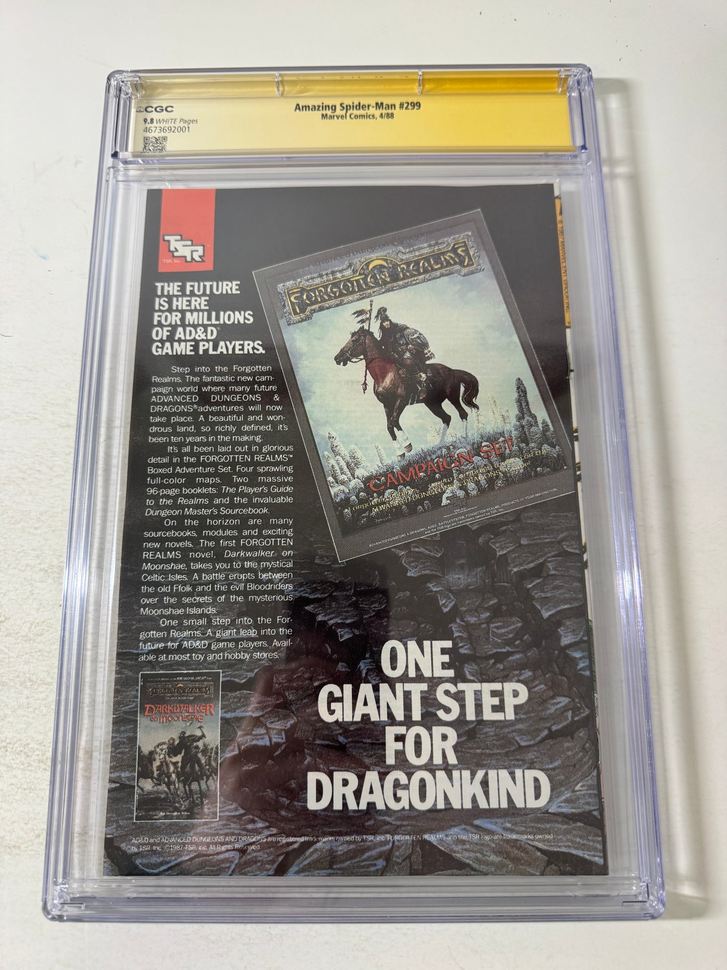 AMAZING SPIDER-MAN #299 9.8 CGC SS SIGNED by Todd McFarlane