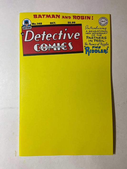 DETECTIVE COMICS #140 NM Facsimile Blank Variant
