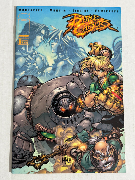 BATTLE CHASERS #9 NM Joe Madureira Cover