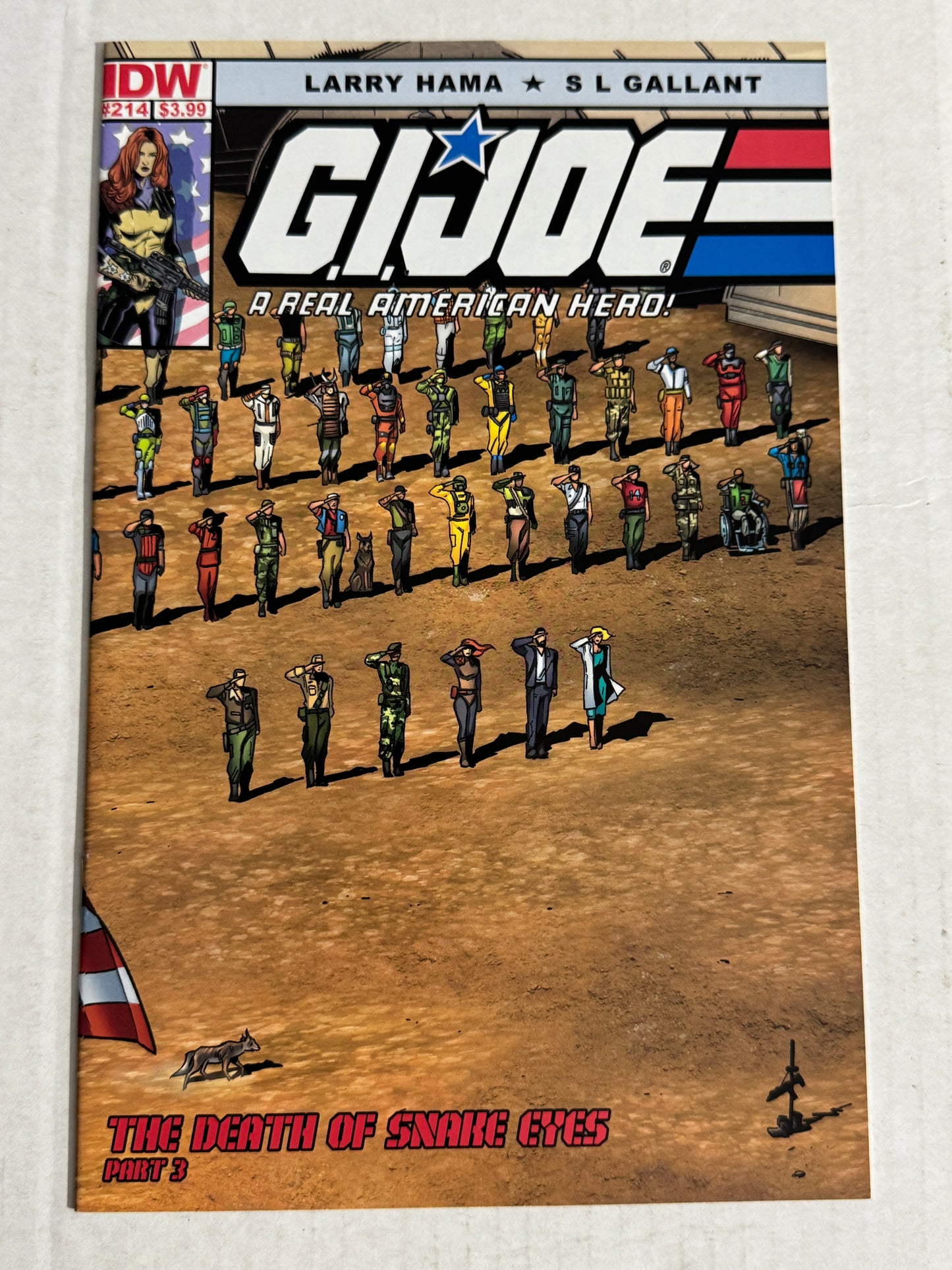 GI JOE A Real American Hero #214 NM 2nd Print Variant