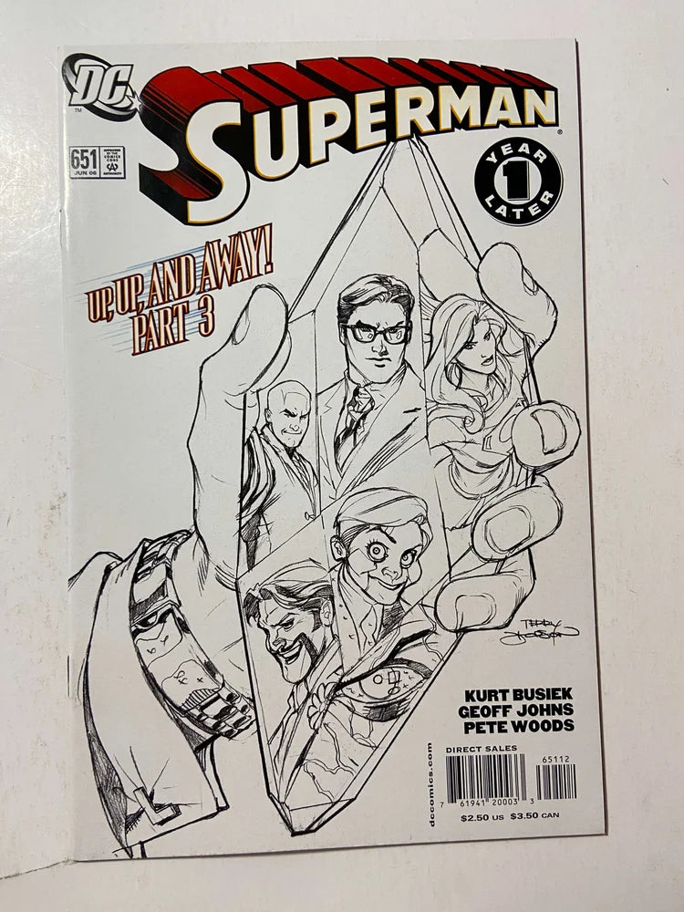 SUPERMAN #651 2nd Print Terry Dodson Sketch Variant