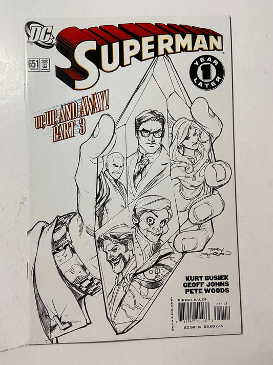 SUPERMAN #651 2nd Print Terry Dodson Sketch Variant