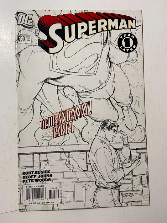 SUPERMAN #650 2nd Print Terry Dodson Sketch Variant