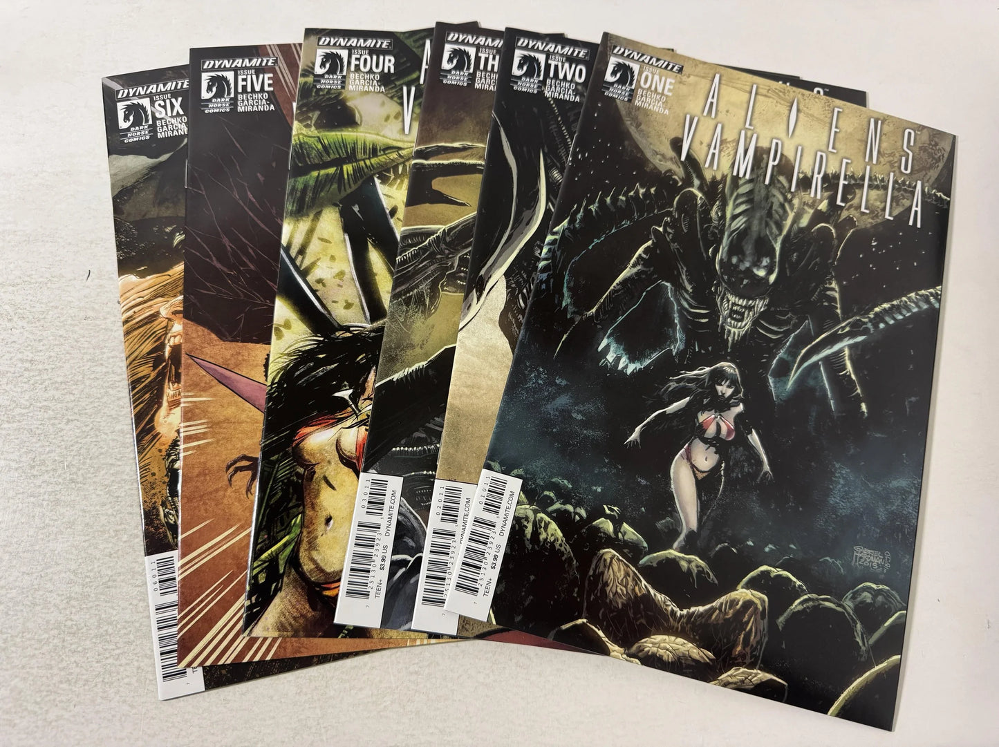 ALIENS VAMPIRELLA #1-6 NM Set