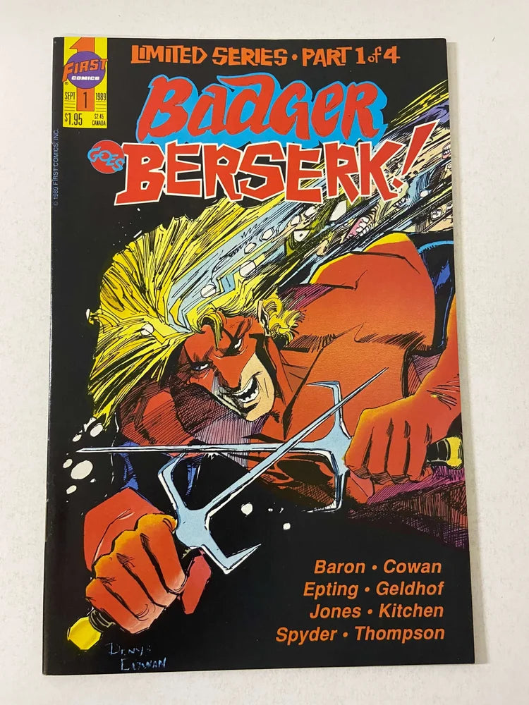 BADGER Goes Berserk #1-4 Set