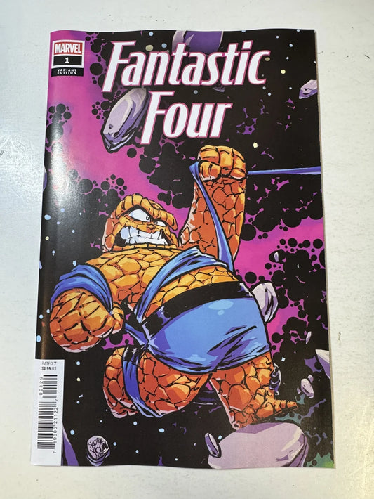 FANTASTIC FOUR #1 Vol 8 NM Skottie Young Variant