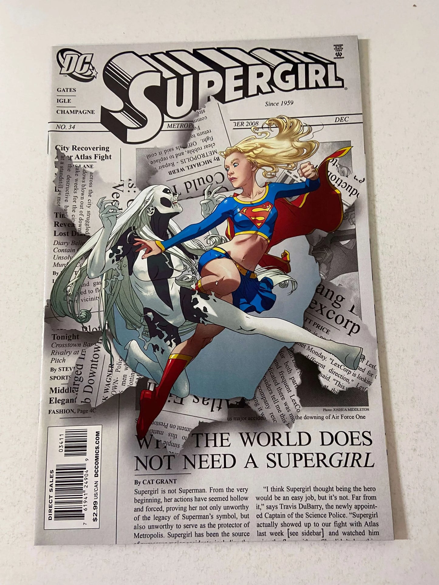 SUPERGIRL #34 Vol 5 NM- Joshua Middleton Cover