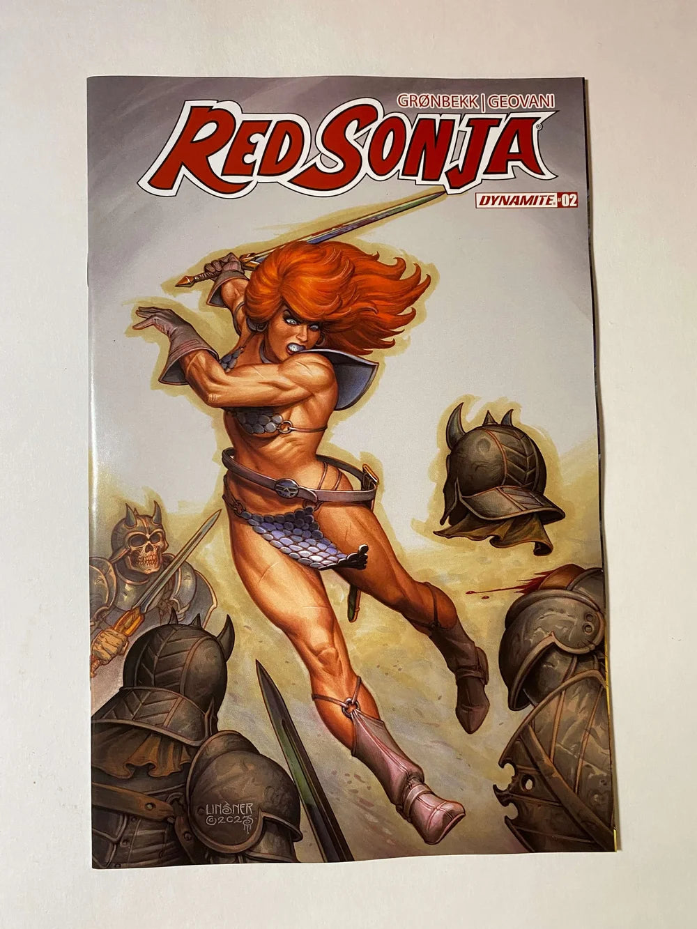 RED SONJA #2 Vol 7 NM 1:10 Joseph Michael Linsner Variant (Dynamite)