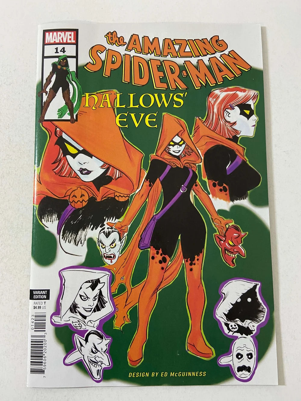 AMAZING SPIDER-MAN #14 Vol 6 NM Ed McGuinness Design Variant 1ST APPEARANCE