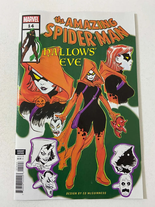 AMAZING SPIDER-MAN #14 Vol 6 NM Ed McGuinness Design Variant 1ST APPEARANCE