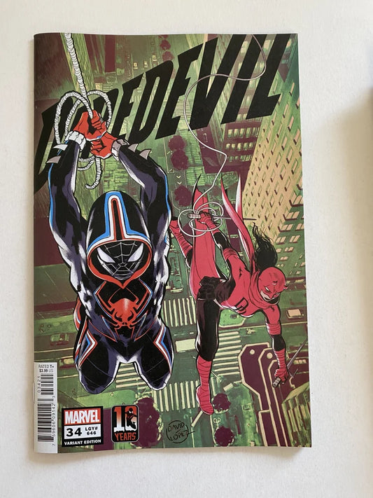 DAREDEVIL #34 Vol 6 NM David Lopez Miles Morales Variant