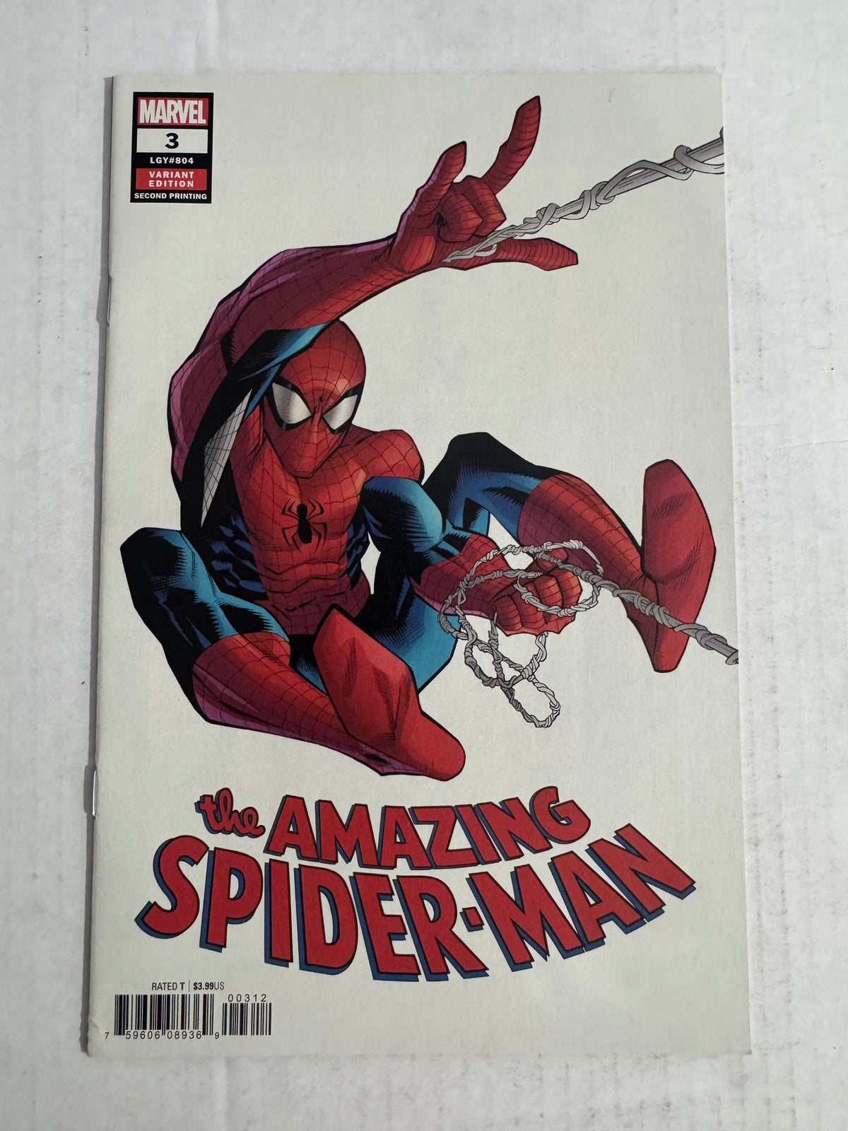 AMAZING SPIDER-MAN #3 Vol 5 NM- 2nd Print Ryan Ottley Variant
