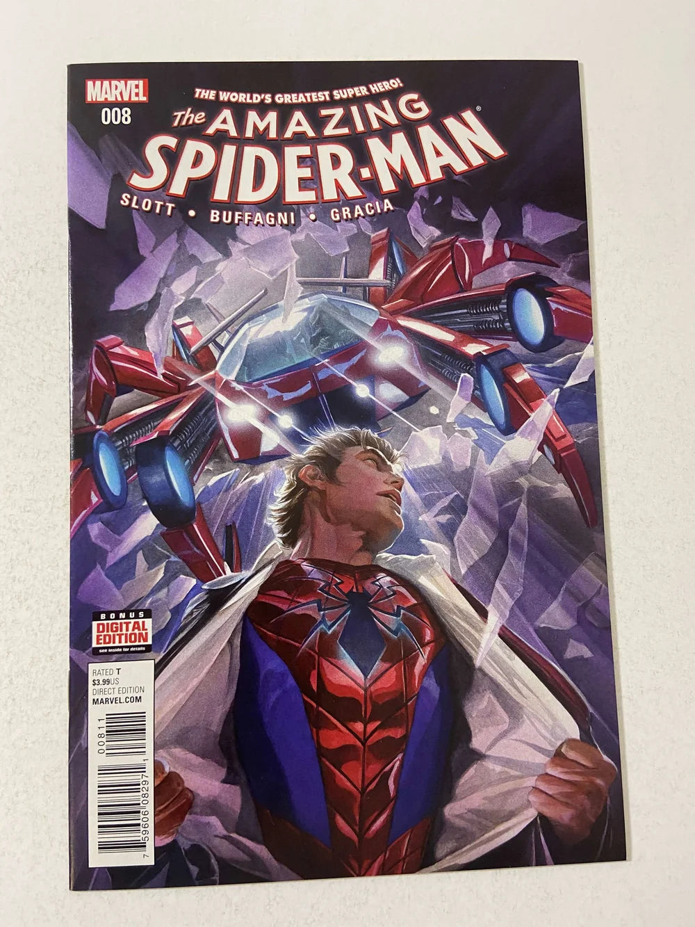 AMAZING SPIDER-MAN #8 Vol 4 Alex Ross Cover