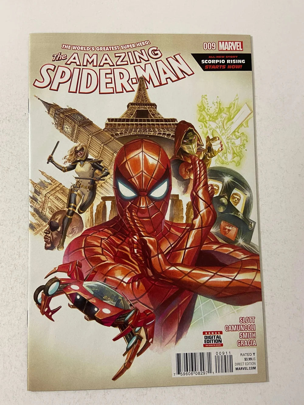 AMAZING SPIDER-MAN #9 Vol 4 Alex Ross Cover