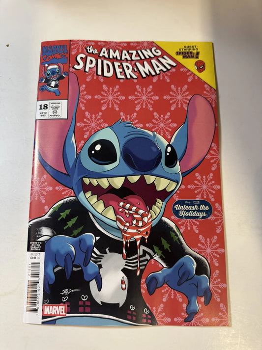 AMAZING SPIDER-MAN #18 Vol 7 NM Disney Stitch Variant